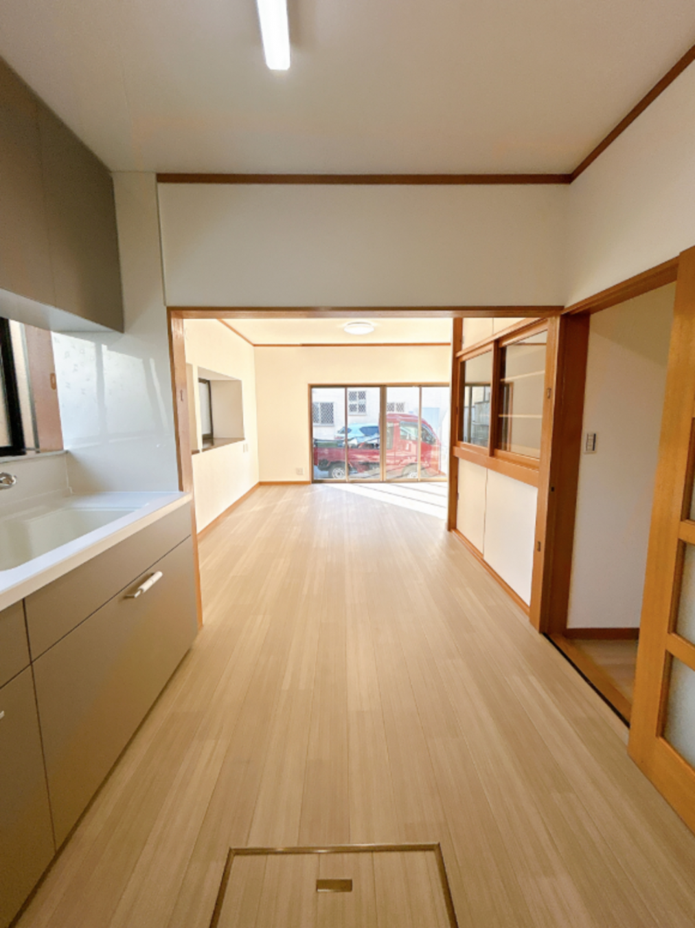 真岡市西郷、中古一戸建ての居間画像です