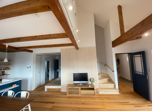 真岡市亀山、中古一戸建ての居間画像です