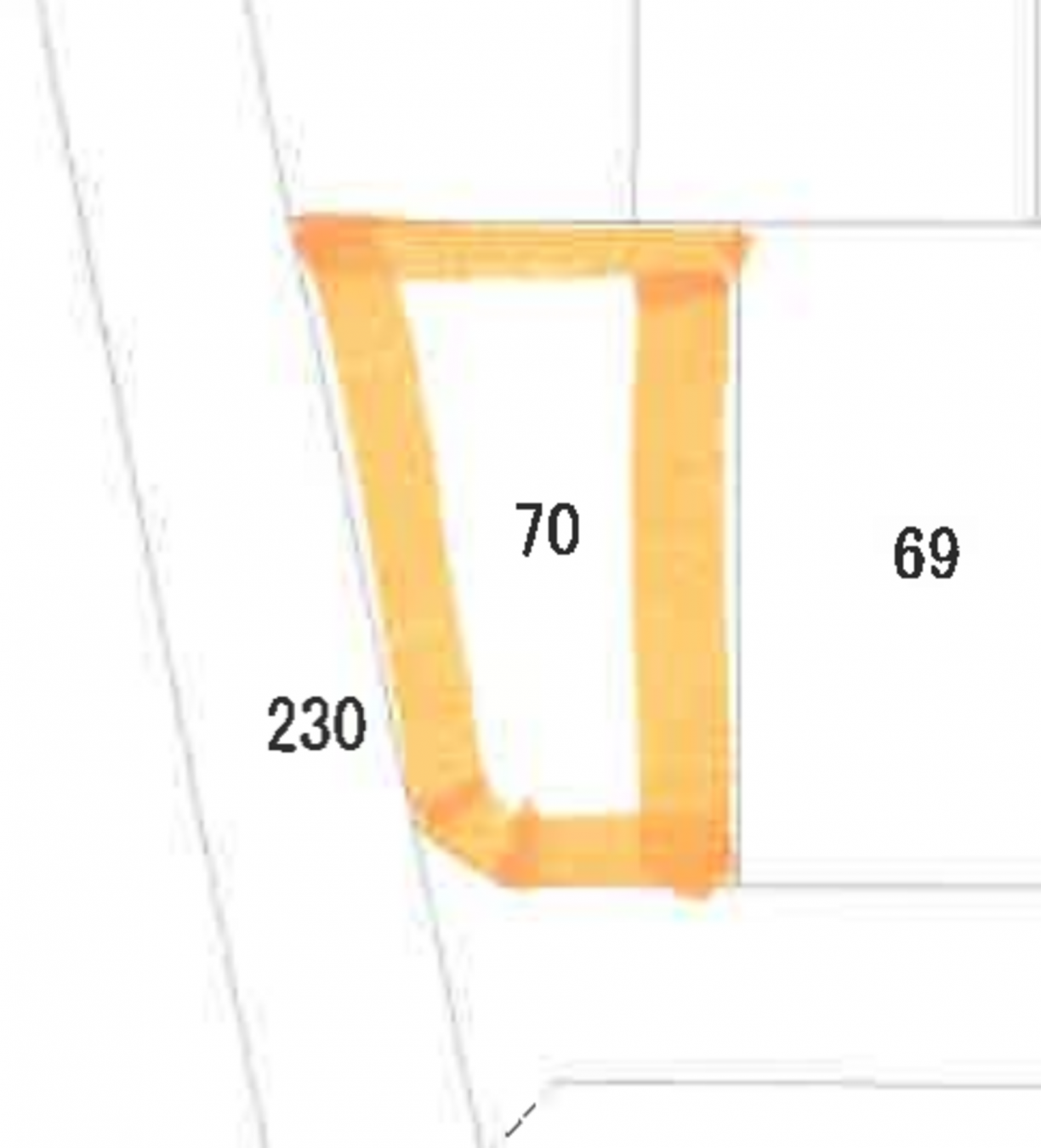 真岡市高勢町、土地の間取り画像です