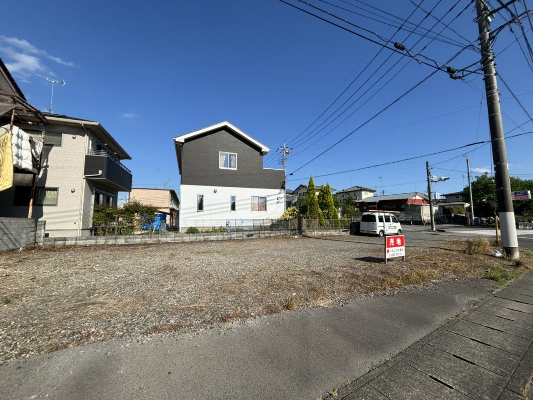 真岡市さくら、土地の画像です