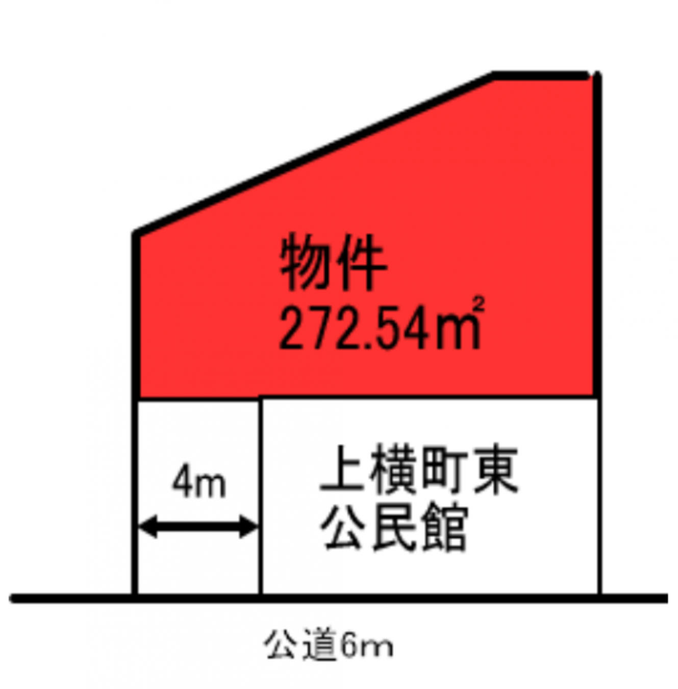 芳賀郡芳賀町大字祖母井、土地の間取り画像です