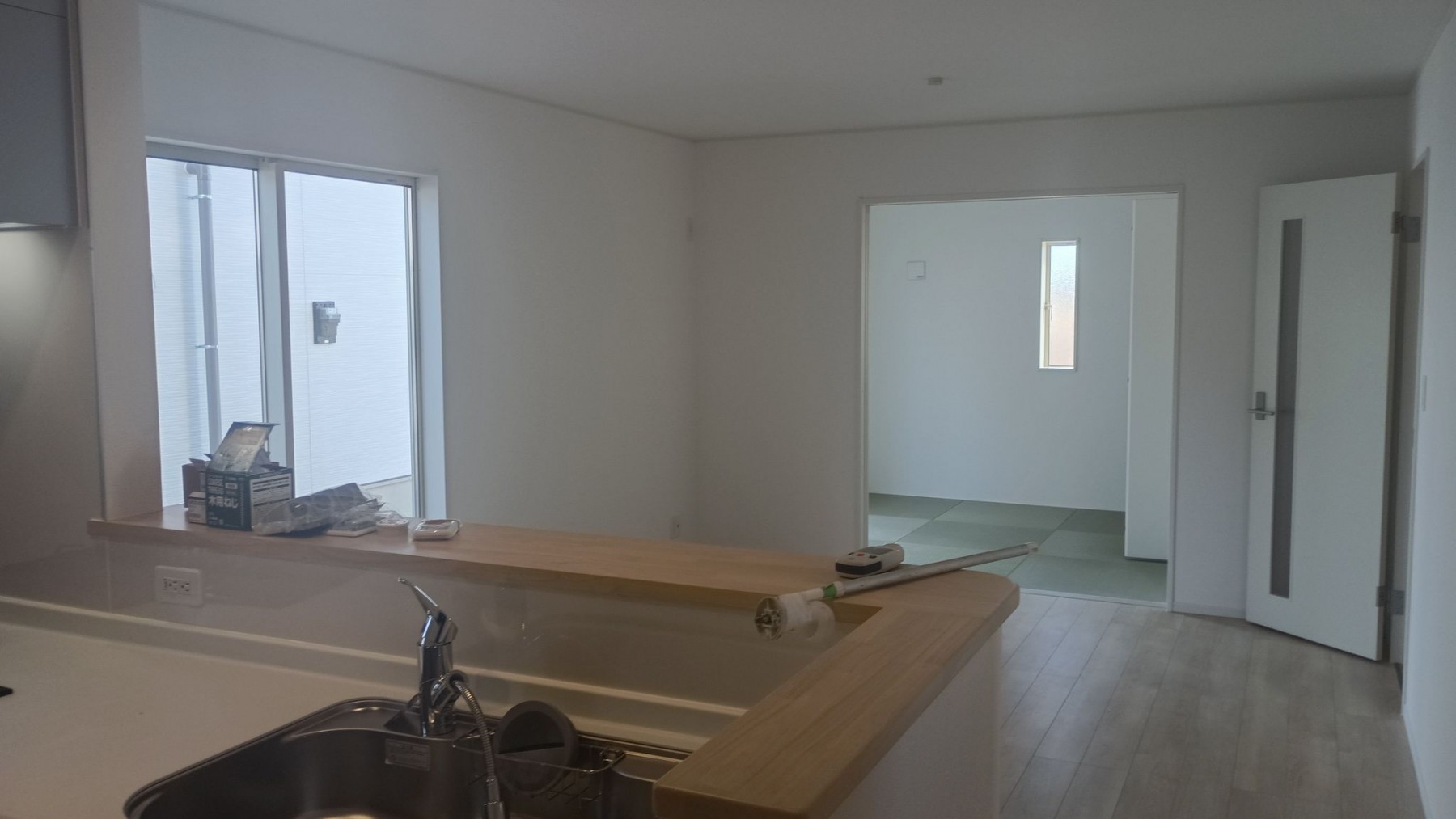 真岡市台町、新築一戸建ての居間画像です