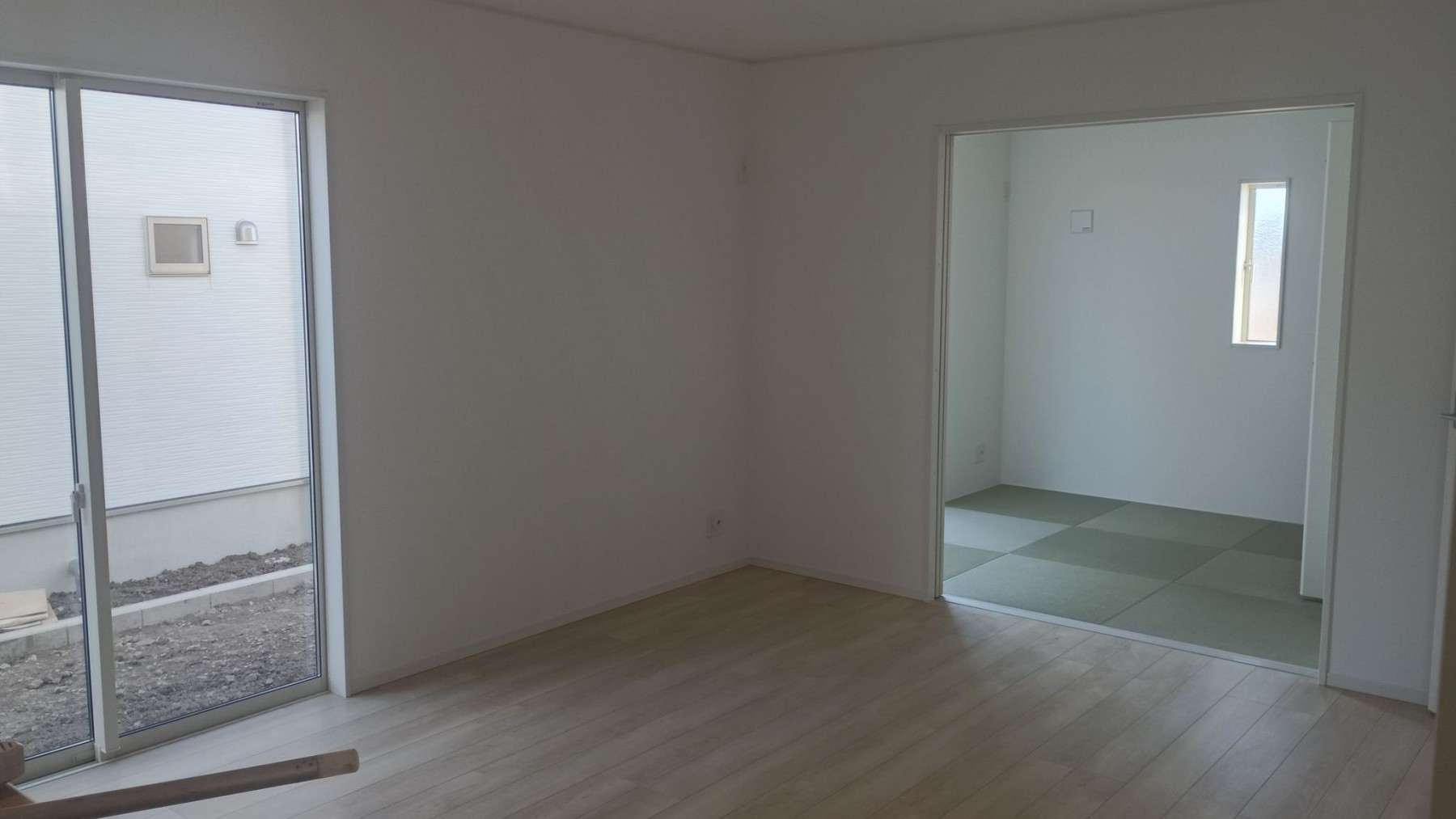 真岡市台町、新築一戸建ての居間画像です