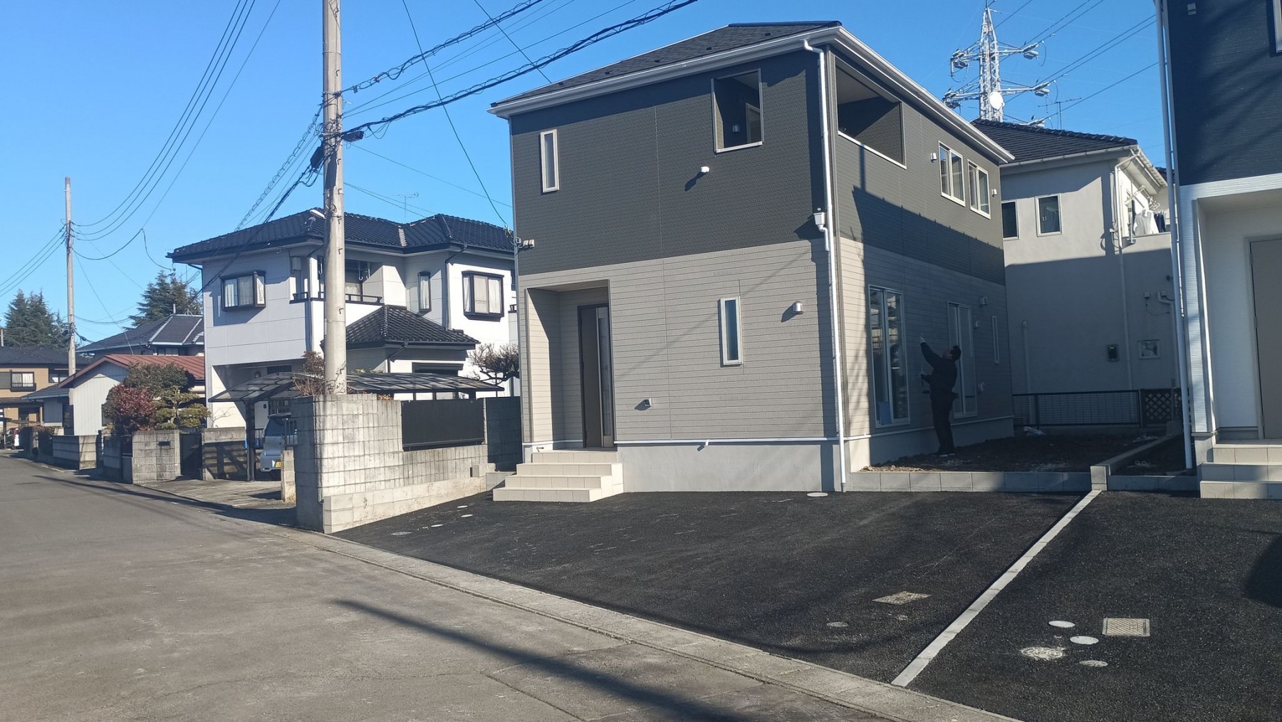 真岡市台町、新築一戸建ての外観画像です