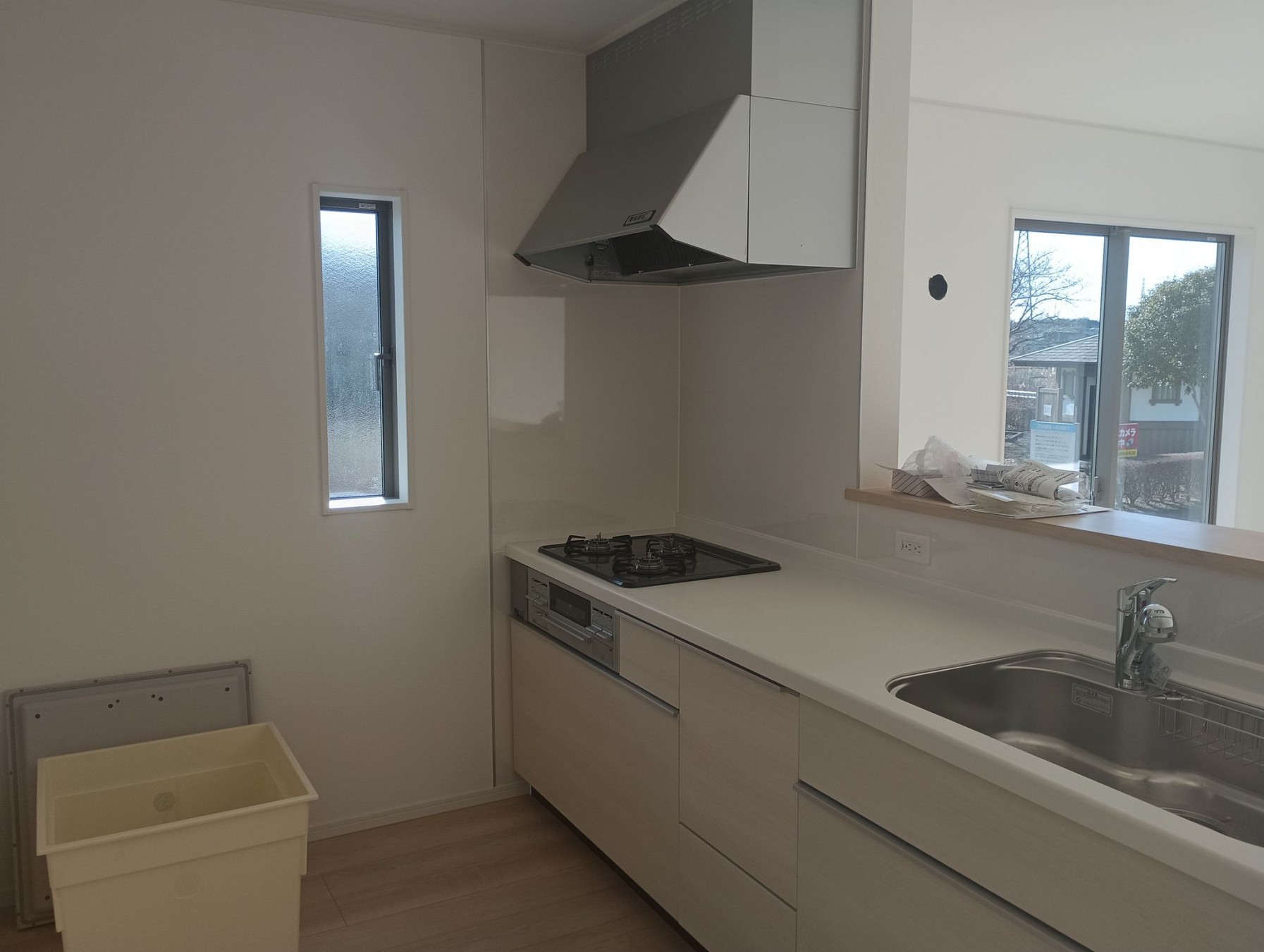 真岡市台町、新築一戸建てのキッチン画像です