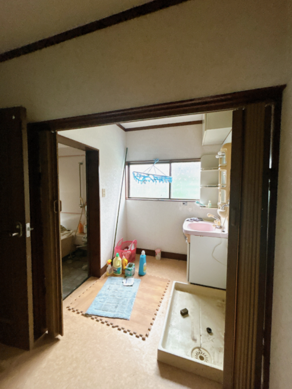 真岡市高勢町、中古一戸建ての洗面画像です