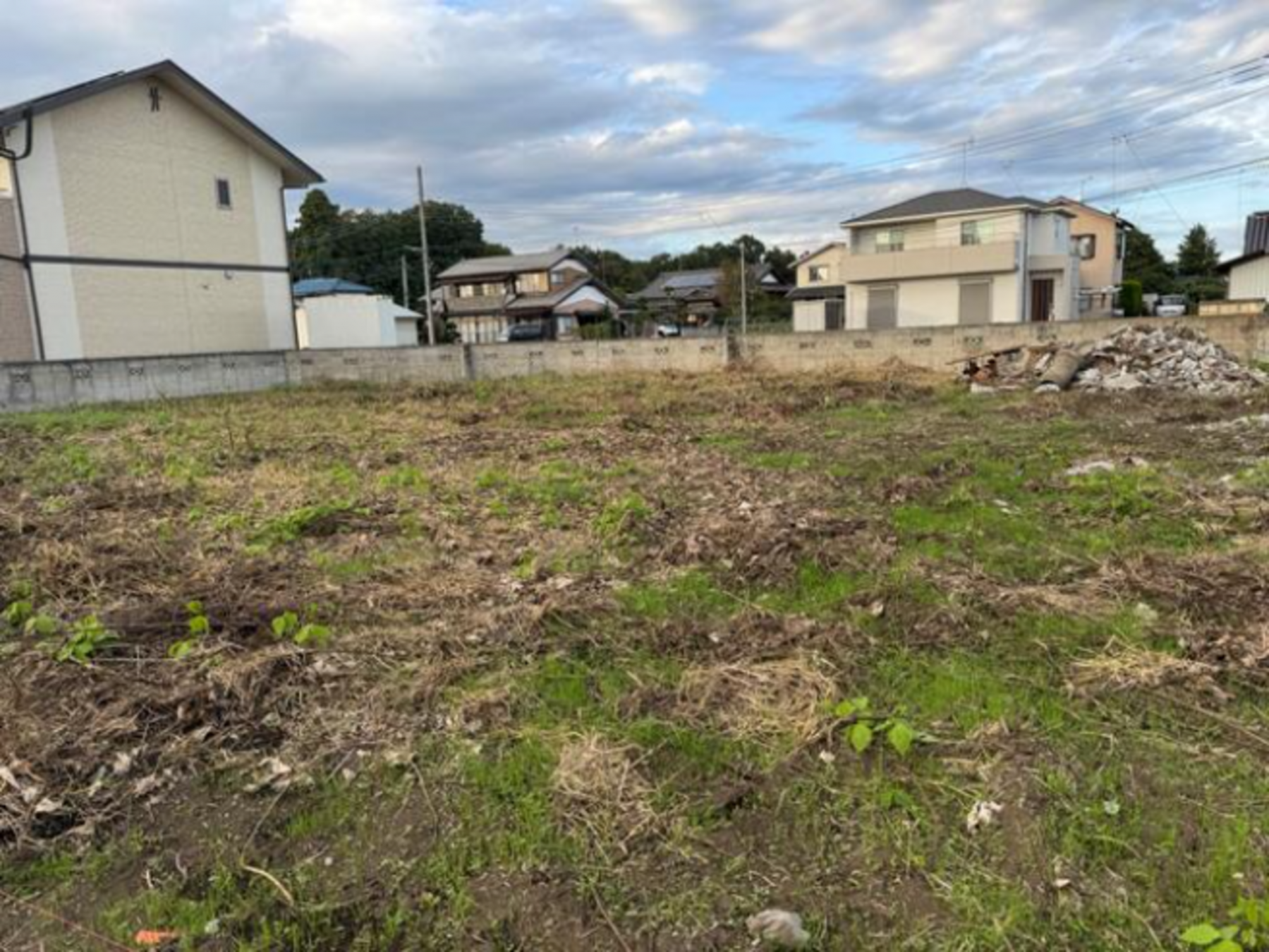 真岡市熊倉町、土地の画像です