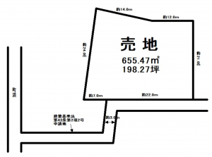 芳賀郡芳賀町大字上延生、土地の間取り画像です