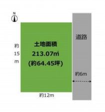 真岡市西郷、土地の間取り画像です