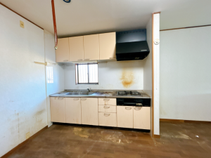 真岡市上江連、中古一戸建てのキッチン画像です