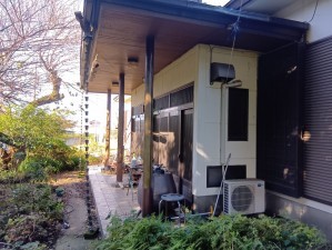 真岡市上江連、中古一戸建ての玄関画像です