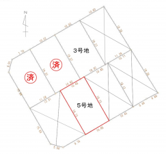 真岡市東光寺、土地の間取り画像です