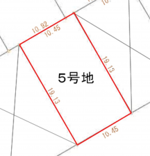 真岡市東光寺、土地の間取り画像です