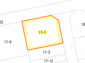 真岡市並木町、土地の間取り画像です