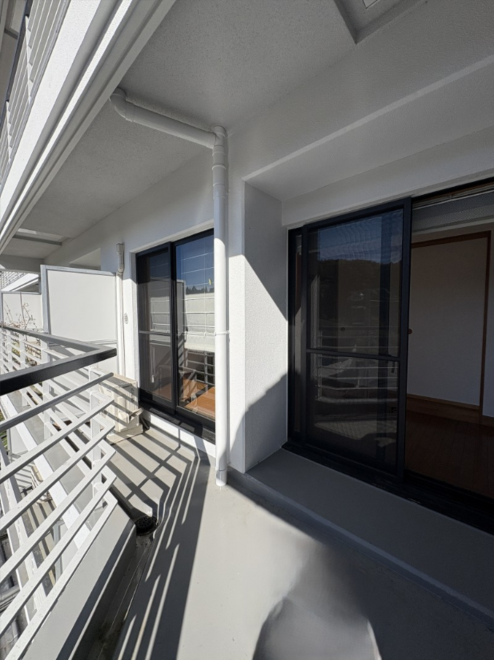 芳賀郡益子町大字益子、マンションのバルコニー画像です