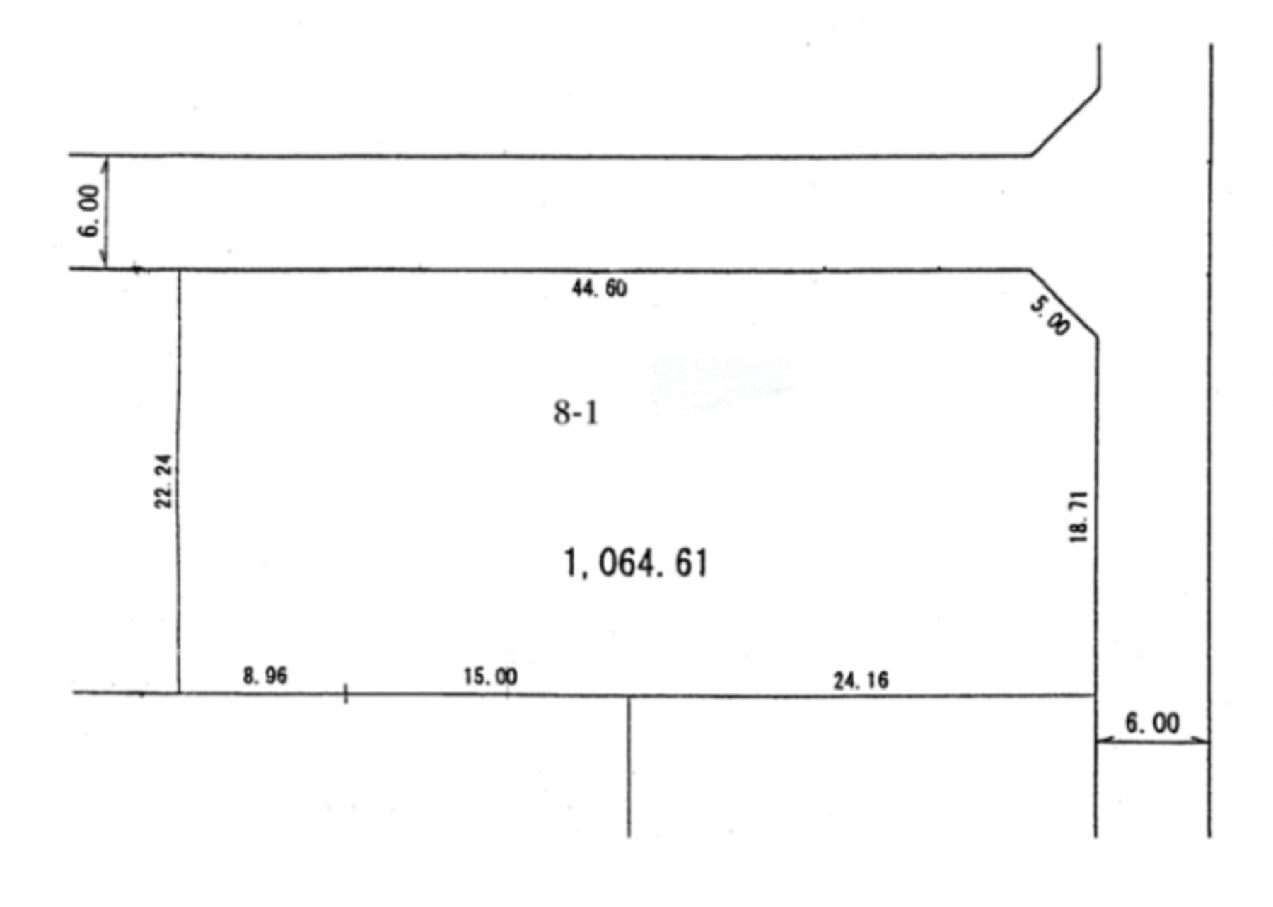 真岡市さくら、土地の間取り画像です