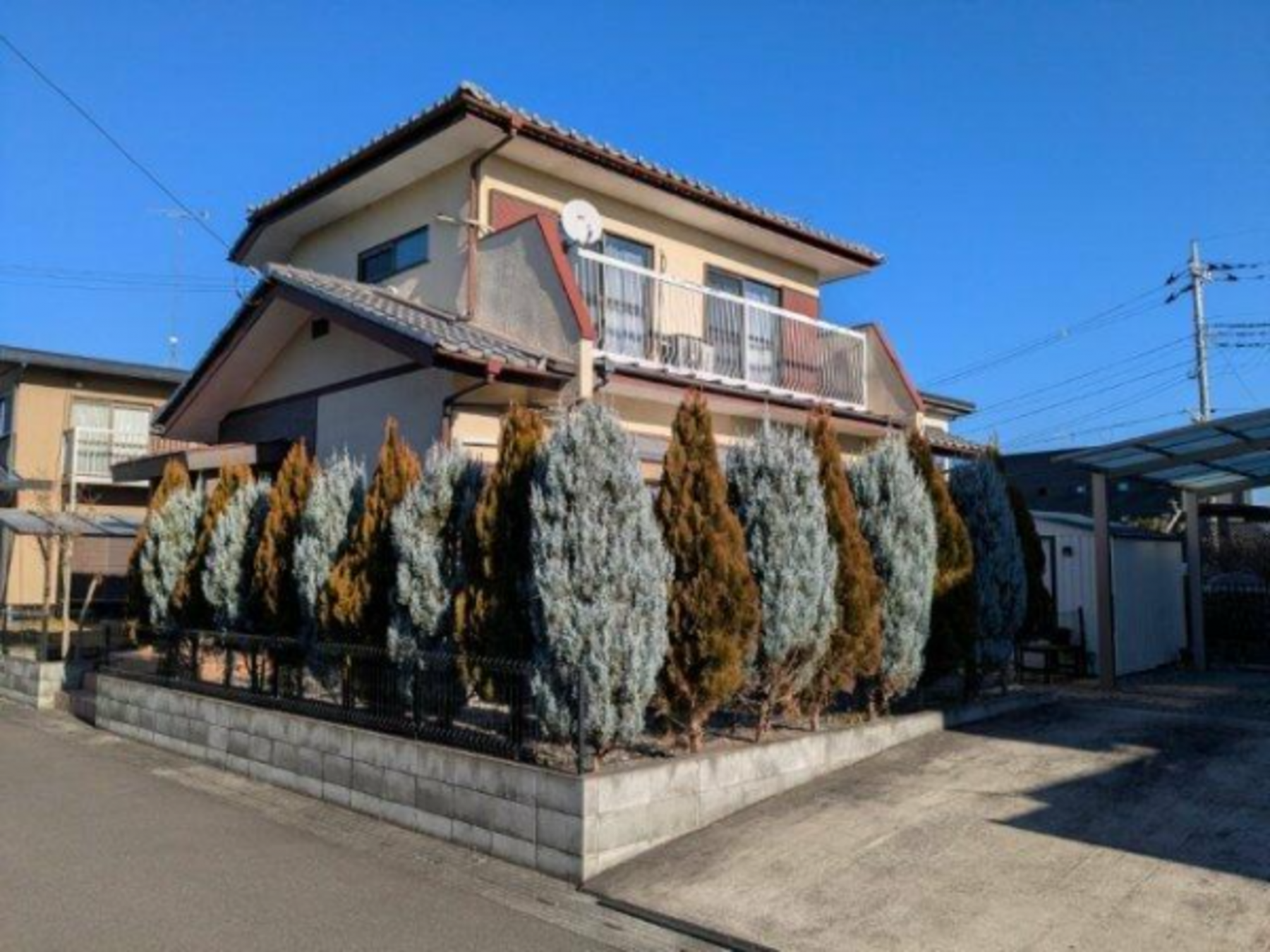 真岡市亀山、中古一戸建ての外観画像です