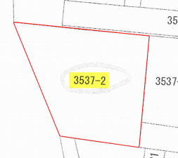 芳賀郡益子町大字塙、土地の間取り画像です