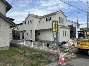 真岡市長田、新築一戸建ての外観画像です