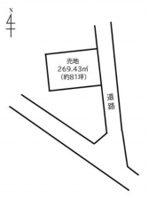 真岡市高勢町、土地の間取り画像です