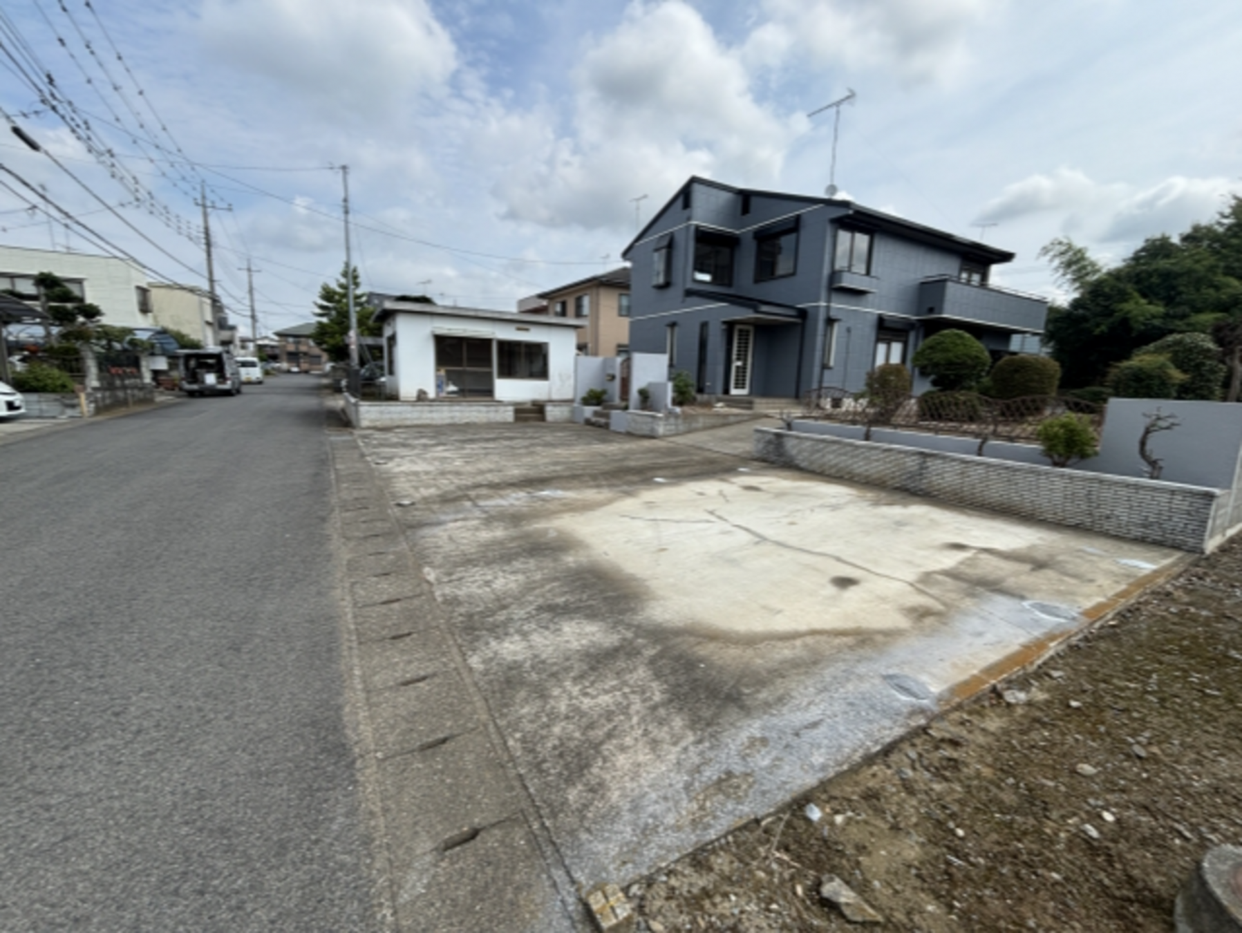 真岡市久下田西、中古一戸建ての駐車場画像です