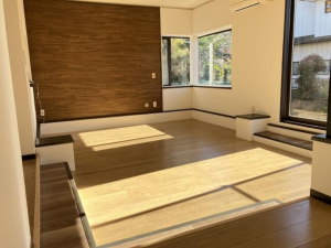 真岡市久下田西、中古一戸建ての居間画像です