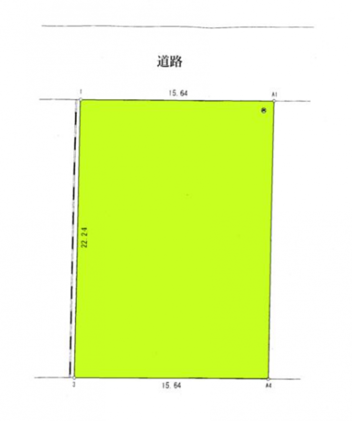 真岡市さくら、土地の間取り画像です