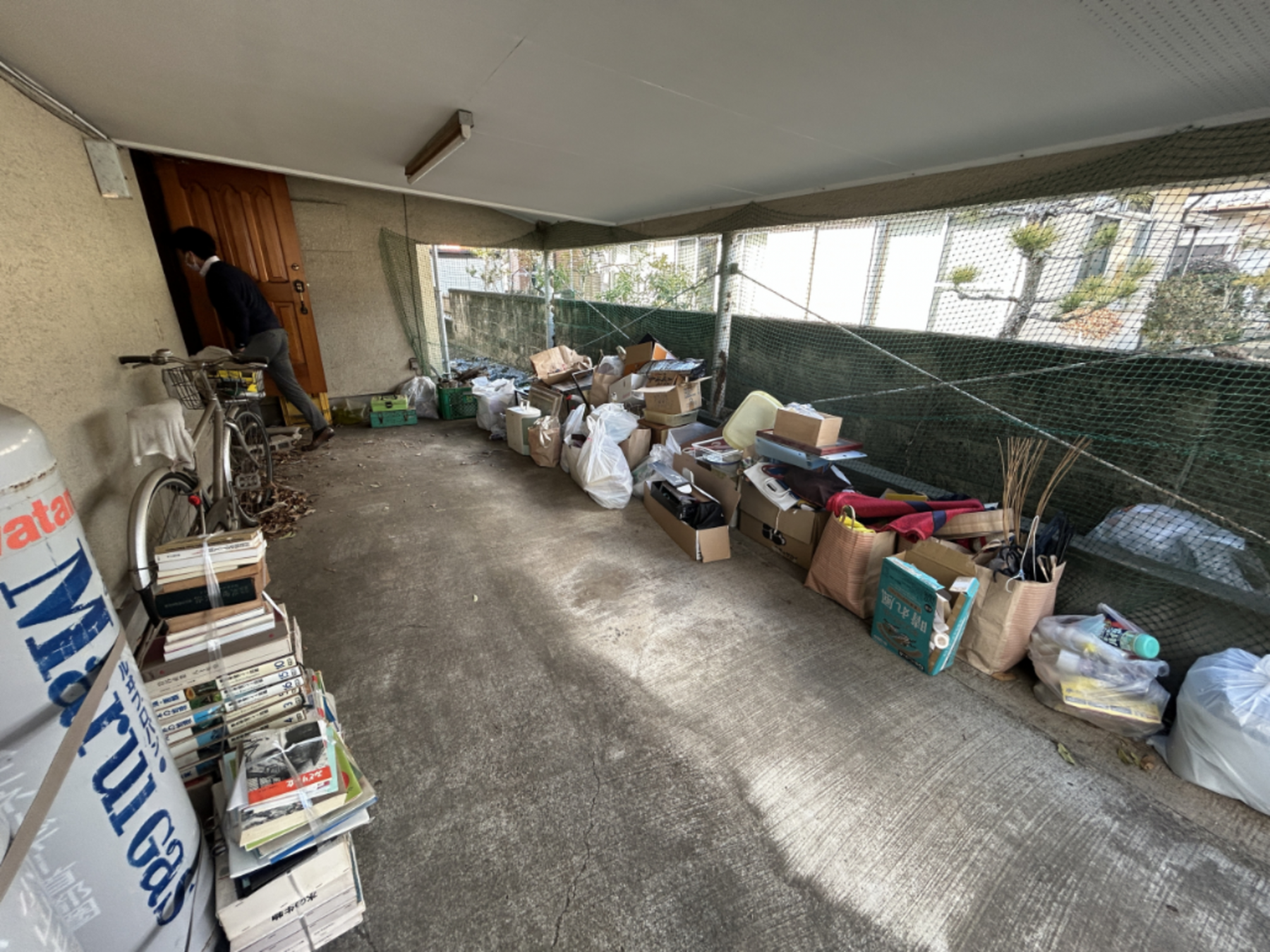 真岡市高勢町、中古一戸建ての駐車場画像です