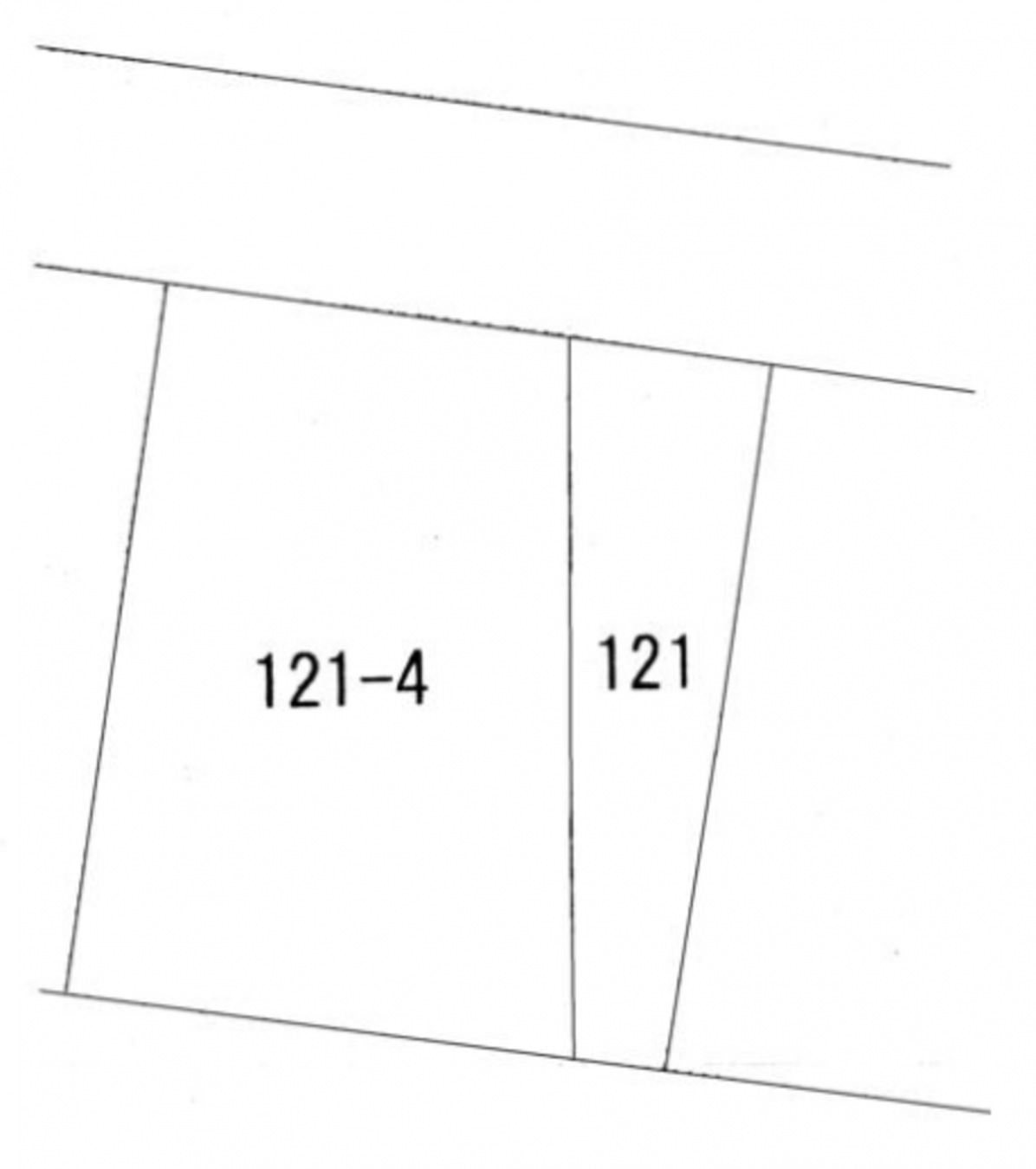 真岡市久下田西、土地の間取り画像です