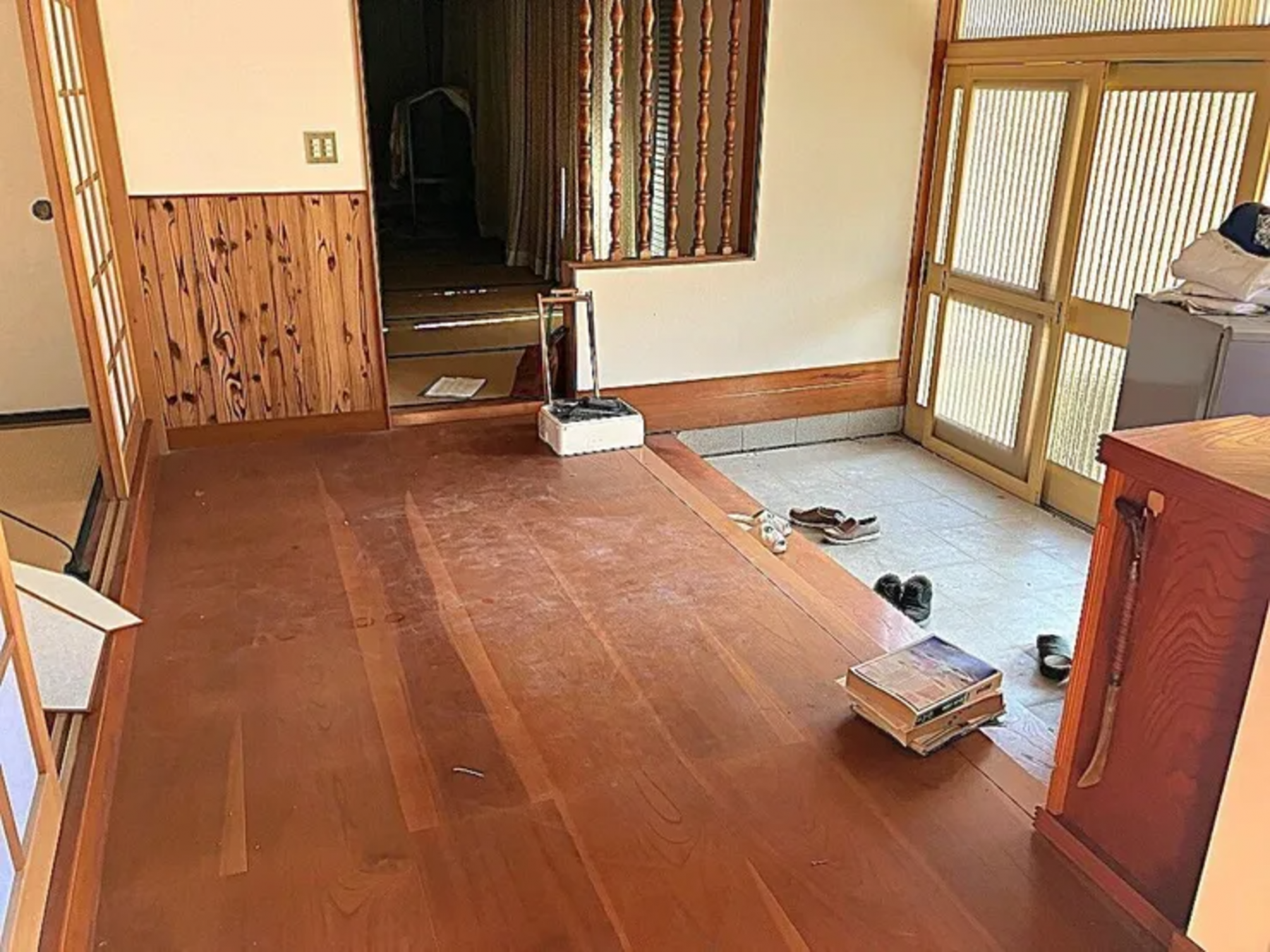 芳賀郡益子町大字七井、中古一戸建ての玄関画像です