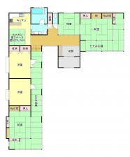芳賀郡益子町大字七井、中古一戸建ての間取り画像です