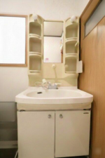 真岡市高勢町、中古一戸建ての洗面画像です