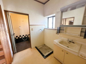 真岡市東光寺、中古一戸建ての洗面画像です