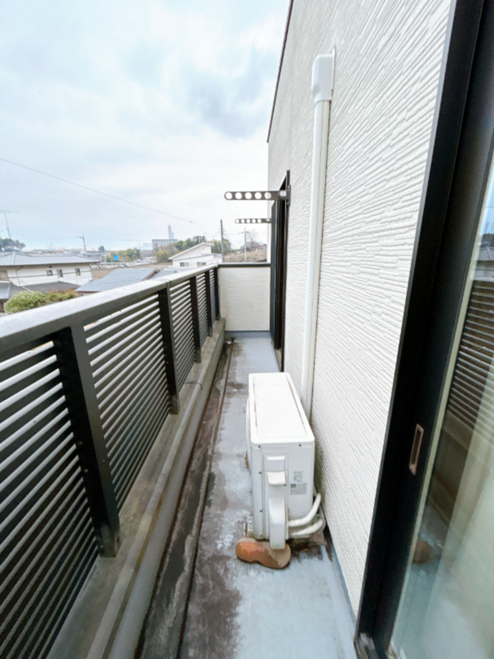 真岡市亀山、中古一戸建てのバルコニー画像です