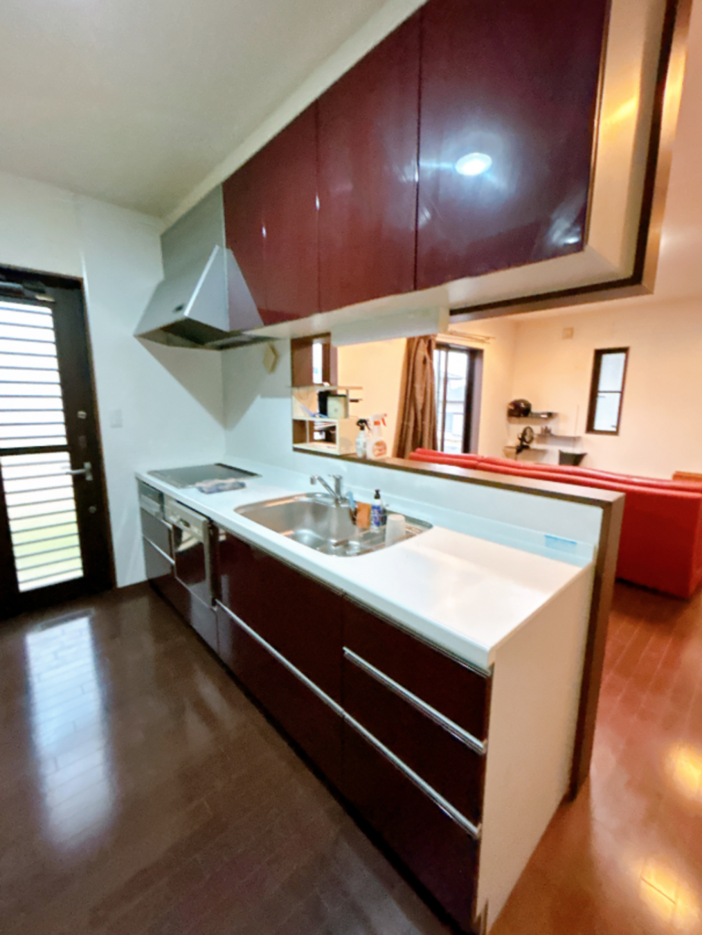 真岡市亀山、中古一戸建てのキッチン画像です