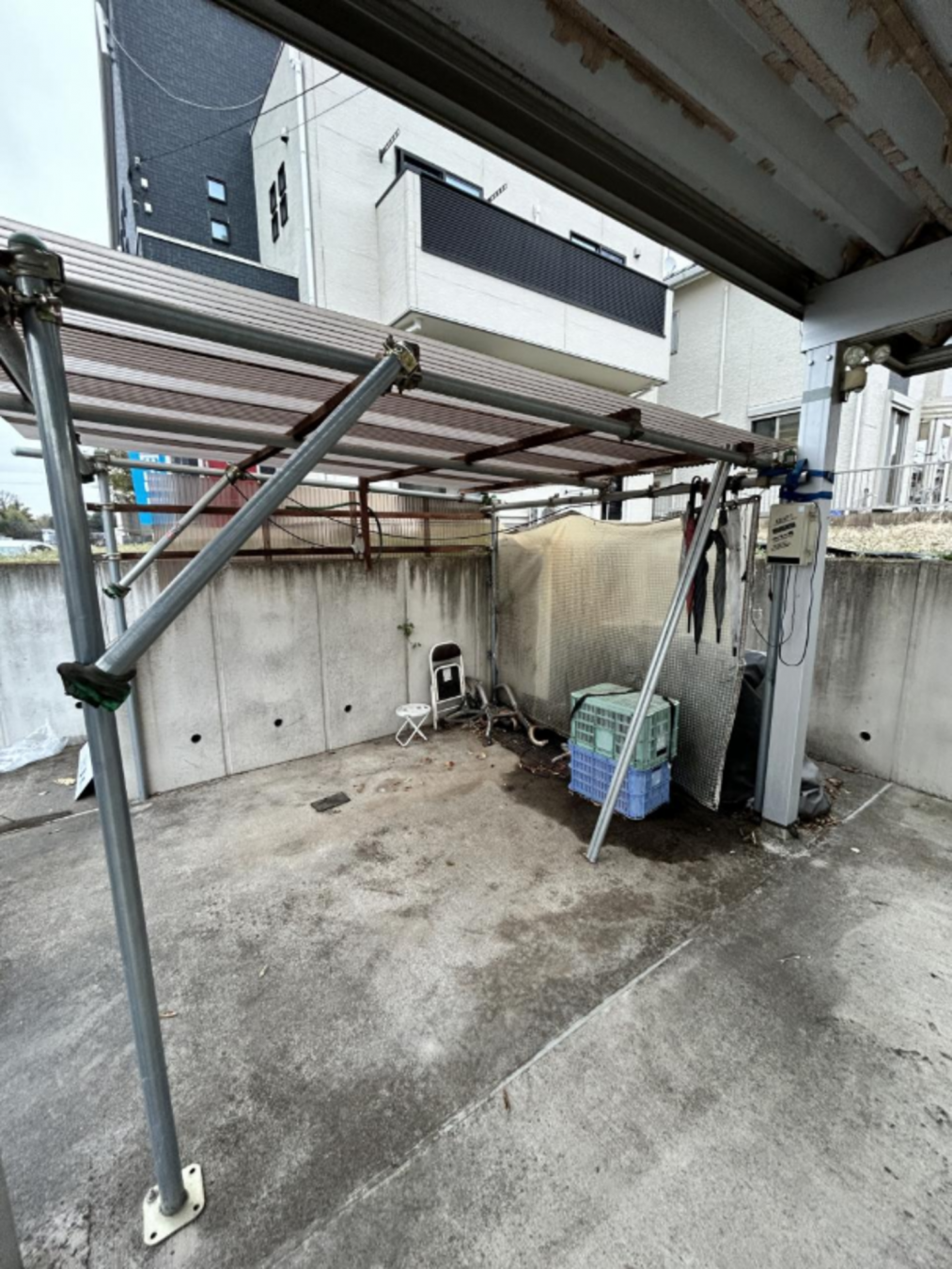 真岡市亀山、中古一戸建ての駐車場画像です