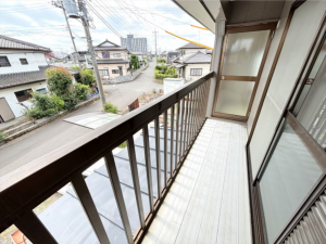真岡市長田、中古一戸建てのバルコニー画像です