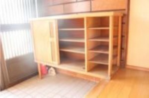 真岡市長田、中古一戸建ての玄関画像です