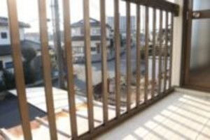 真岡市長田、中古一戸建てのバルコニー画像です
