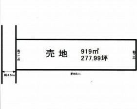河内郡上三川町上蒲生、土地の間取り画像です