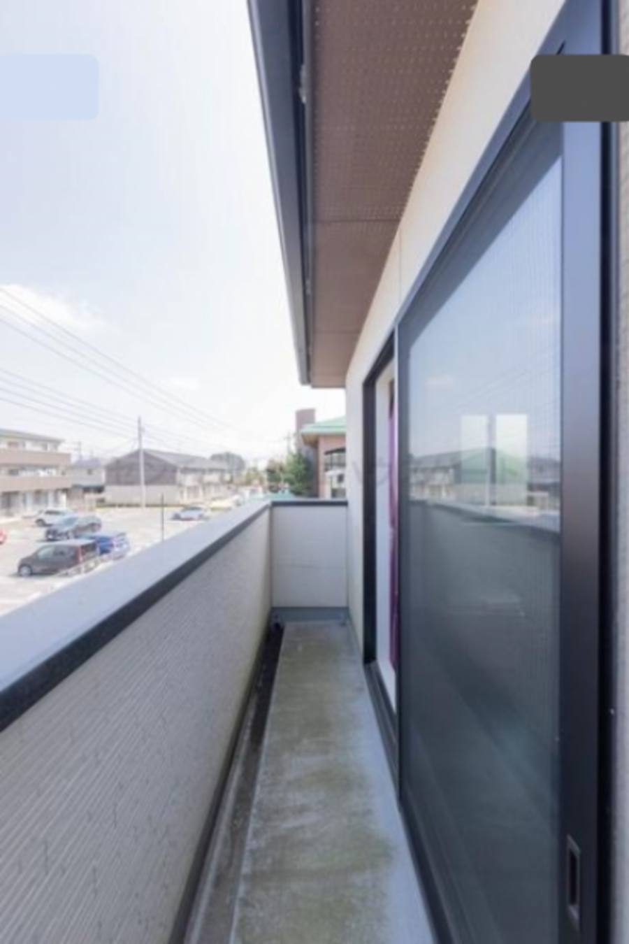 河内郡上三川町しらさぎ、新築一戸建てのバルコニー画像です