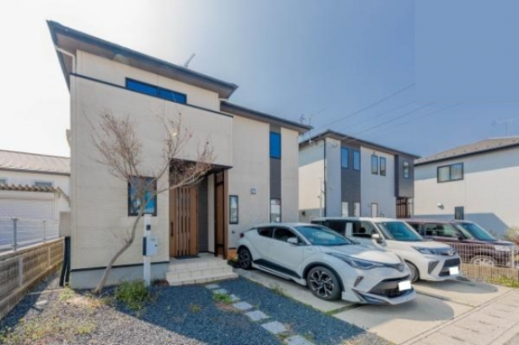 河内郡上三川町しらさぎ、新築一戸建ての外観画像です