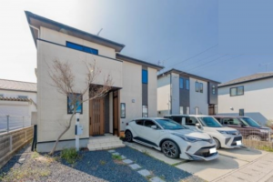 河内郡上三川町しらさぎ、新築一戸建ての外観画像です