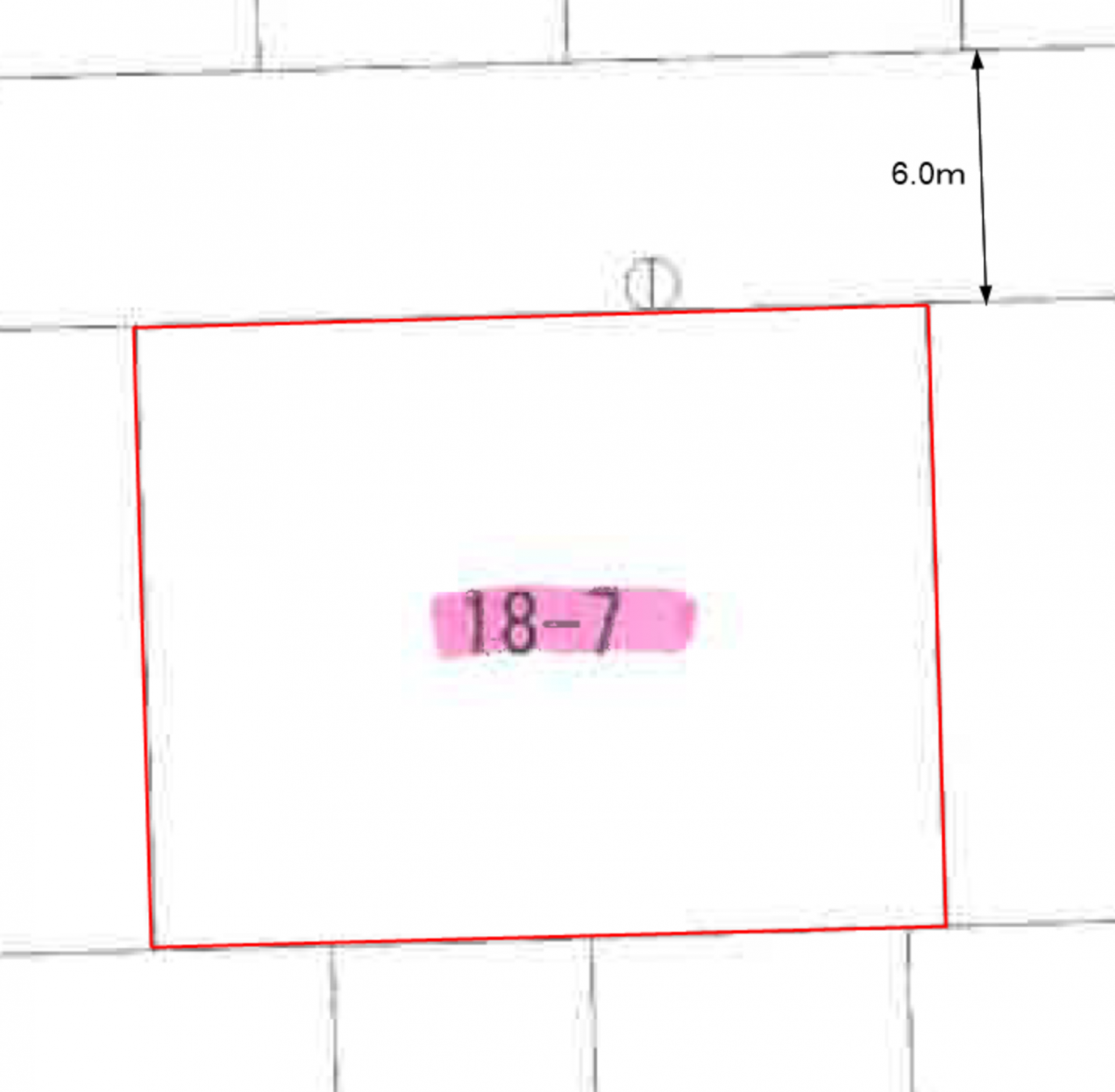 真岡市長田、土地の間取り画像です