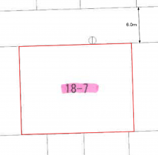 真岡市長田、土地の間取り画像です