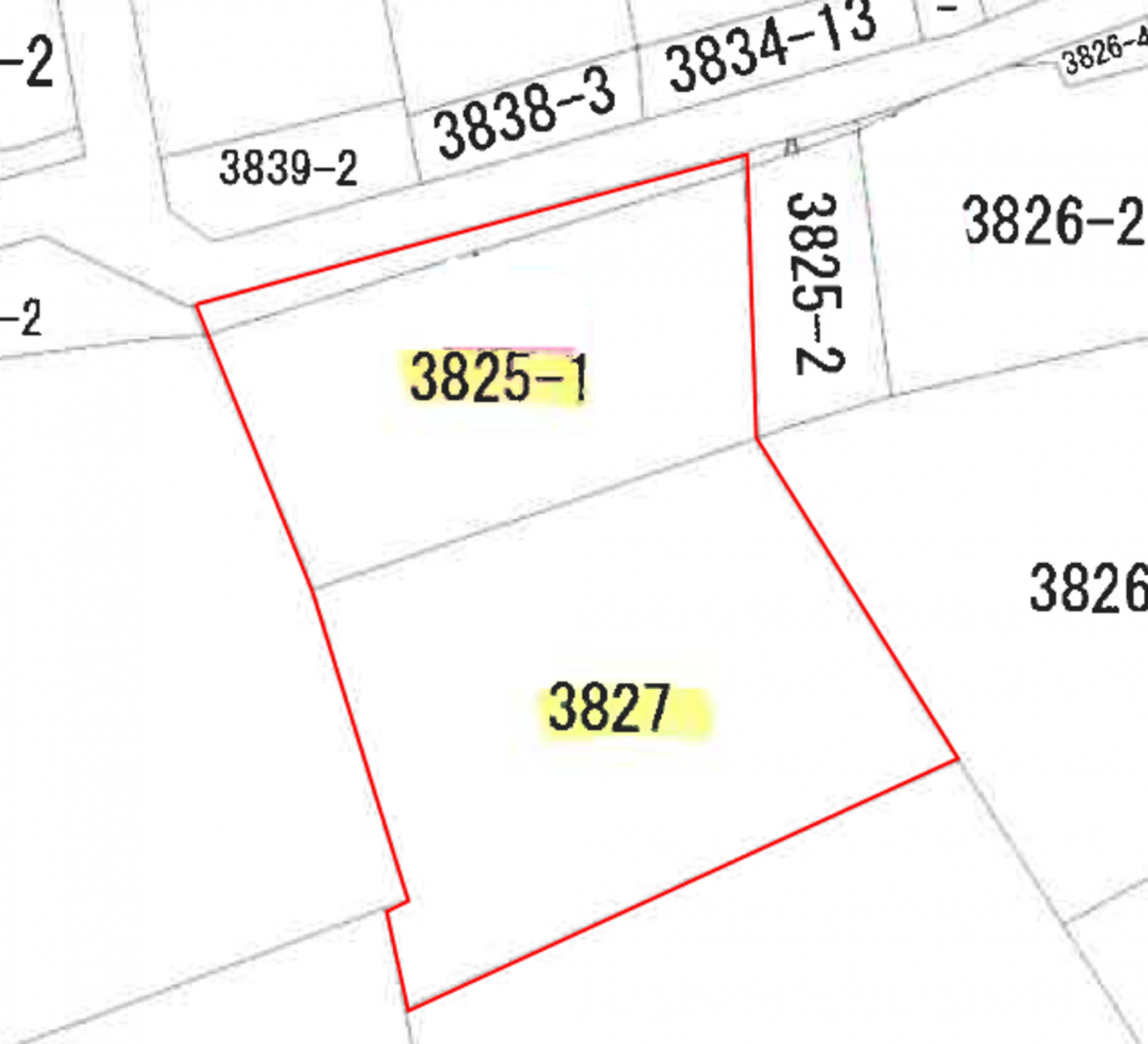 芳賀郡益子町大字益子、土地の間取り画像です