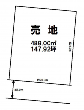 真岡市並木町、土地の間取り画像です