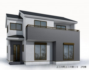 河内郡上三川町上三川、新築一戸建ての外観画像です