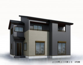 河内郡上三川町上三川、新築一戸建ての外観画像です