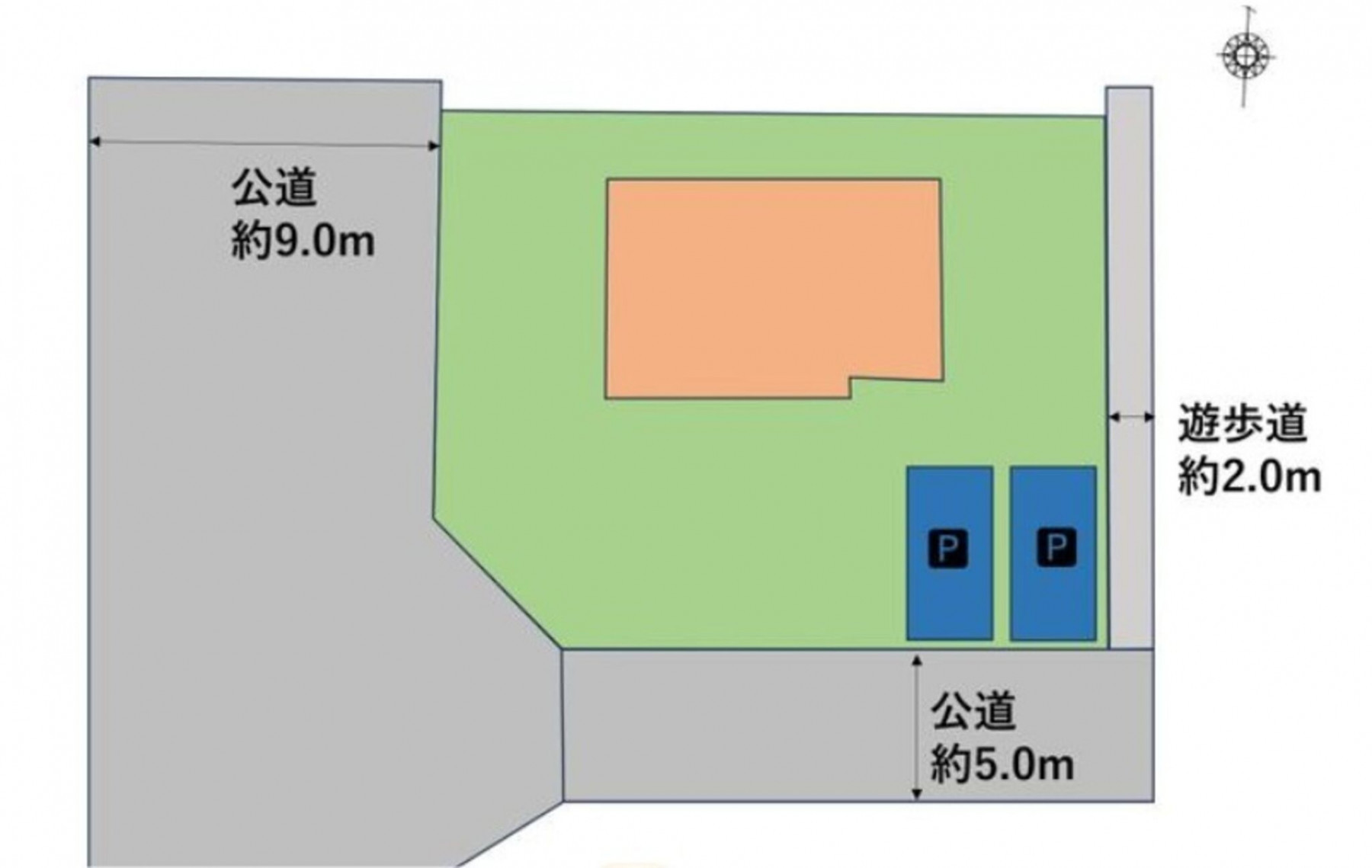河内郡上三川町西汗、中古一戸建ての間取り画像です
